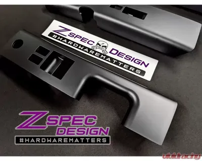 ZSPEC Design Black LHD Interior Door Window Switch Finisher Set Nissan 350Z Z33 2006-2009 - 00843612142146