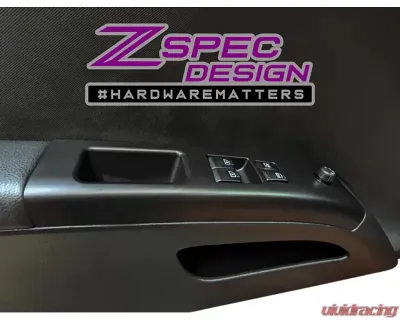 ZSPEC Design Left-Hand-Drive Black Interior Door Window Switch Finisher Set Nissan 350Z Z33 2003-2005 - 00843612142184
