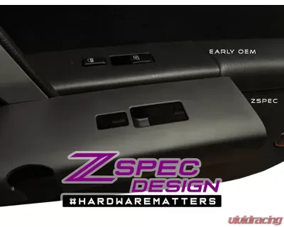 ZSPEC Design Left-Hand-Drive Black Interior Door Window Switch Finisher Set Nissan 350Z Z33 2003-2005 - 00843612142184