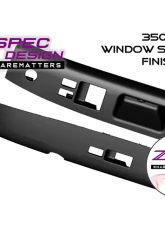 ZSPEC Design Left-Hand-Drive Black Interior Door Window Switch Finisher Set Nissan 350Z Z33 2003-2005                                     - 00843612142184 - Image 8