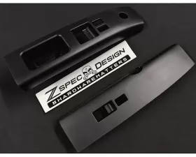 ZSPEC Design Left-Hand-Drive Black Interior Door Window Switch Finisher Set Nissan 350Z Z33 2003-2005