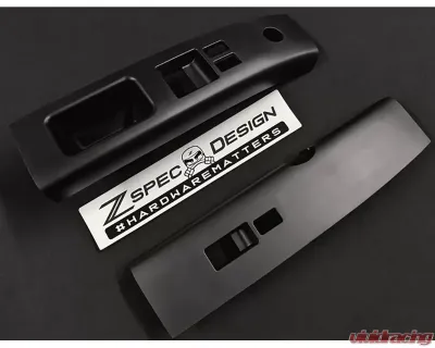 ZSPEC Design Left-Hand-Drive Black Interior Door Window Switch Finisher Set Nissan 350Z Z33 2003-2005 - 00843612142184
