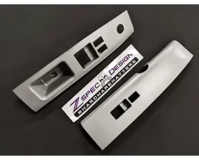 ZSPEC Design Grey LHD Interior Door Window Switch Finisher Set Nissan 350Z Z33 2006-2009