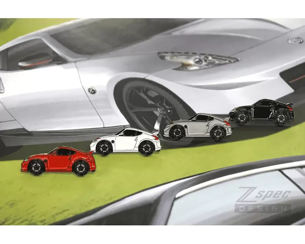 Zspec Design Silver Nissan 370Z Z34 Nismo V1 Lapel/Hat Pin