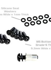 ZSPEC Design Red Titanium M5x20mm Button-Head Body Kit Fastener w/ Rivet Nut                                     - 00843612142801 - Image 3