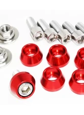 ZSPEC Design Stainless & Billet Strut Brace Fastener Kit w/ Purple Washers Nissan 350Z Z33 2003-2009                                     - 00843612184658 - Image 3