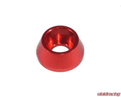 ZSPEC Design Gloss Red SHSC Fastener 10-Pack Billet M10 Angled Cup Finish Washers - 00843612185853