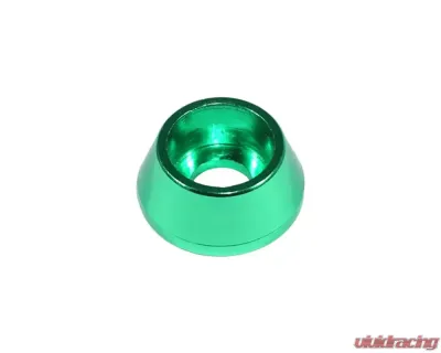 ZSPEC Design Green SHSC Fastener 10-Pack Billet M10 Angled Cup Finish Washers - 00843612185860