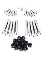 ZSPEC Design Silver Titanium Timing Covers Fasteners w/ Black Bushing Nissan 300ZX Z32 1990-1996                                     - 00843612144607 - Image 2