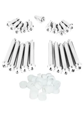 ZSPEC Design Silver Titanium Timing Covers Fasteners w/ White Bushing Nissan 300ZX Z32 1990-1996                                     - 00843612144638 - Image 2
