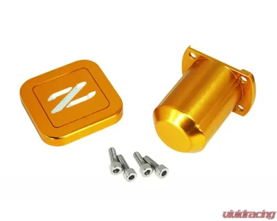 ZSPEC Design Orange-Gold Billet Aluminum Cruise Control Cap-Covers w/ Z Logo Nissan 300ZX Z32 1990-1996 - 00843612145277