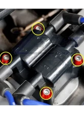 ZSPEC Design Stainless & Billet Coil Fasteners w/ Gloss Yellow Washers Dodge Neon SRT-4 2003-2005                                     - 00843612145468 - Image 3