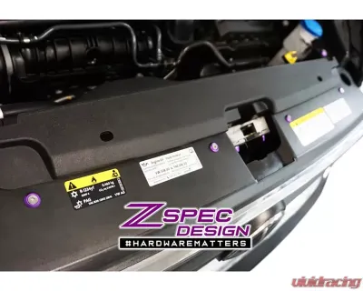 ZSPEC Design Gloss Red Stainless & Billet Stage 1 Dress-Up Bolts Fastener Kit Volkswagen Taos 2022+ - 00843612146526