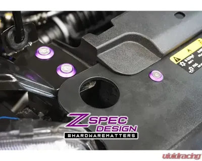 ZSPEC Design Gloss Red Stainless & Billet Stage 1 Dress-Up Bolts Fastener Kit Volkswagen Taos 2022+ - 00843612146526