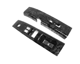 ZSPEC Design Forged Carbon Style LHD Interior Door Window Switch Finisher Set Nissan 350Z Z33 2003-2005