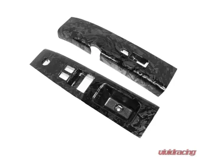 ZSPEC Design Forged Carbon Style LHD Interior Door Window Switch Finisher Set Nissan 350Z Z33 2003-2005 - 00843612147066