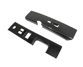 ZSPEC Design Carbon-Weave Style LHD Interior Door Windiow Switch Finisher Set Nissan 350Z Z33 2006-2009