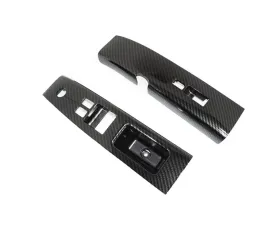 ZSPEC Design Carbon-Weave Style LHD Interior Door Windiow Switch Finisher Set Nissan 350Z Z33 2003-2005