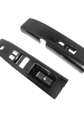 ZSPEC Design Carbon-Weave Style LHD Interior Door Windiow Switch Finisher Set Nissan 350Z Z33 2003-2005                                     - 00843612147110 - Image 3