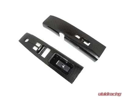 ZSPEC Design Carbon-Weave Style LHD Interior Door Windiow Switch Finisher Set Nissan 350Z Z33 2003-2005 - 00843612147110