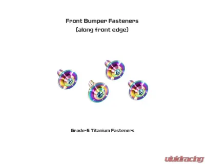 ZSPEC Design Burned Titanium Stage 2 Fastener Kit Toyota MKV GR A90 2020+ - 00843612148094