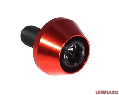 ZSPEC Design Black Titanium & Billet Coil Packs Fastener Kit w/ Red Washers Kia Stinger GT 2018+ - 00843612149817