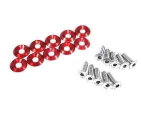 ZSPEC Design 10-Pack Bright Silver Stainless & Billet M6-1.0x20mm Metric Fender Fastener Kit