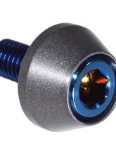 ZSPEC Design Blue Titanium & Billet Upper-Pulley Fastener Kit w/ Gunmetal Washers Kia Stinger GT 2018+                                     - 00843612148995 - Image 2