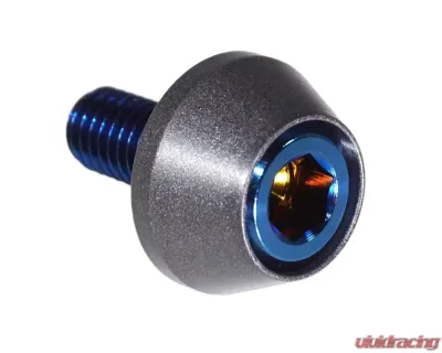 ZSPEC Design Blue Titanium & Billet Coil Packs Fastener Kit w/ Gunmetal Washers Kia Stinger GT 2018+ - 00843612150349