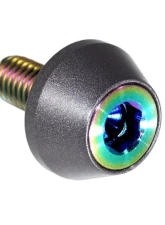 ZSPEC Design Burnt 8-Pack Grade-5 Titanium License Plate M6x20 SHSC Bolts w/ Gunmetal Washers                                     - 00843612168184 - Image 2