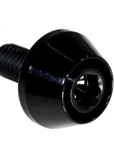 ZSPEC Design Black 8-Pack Grade-5 Titanium License Plate M6x20 SHSC Bolts w/ Gloss Black Washers                                     - 00843612168450 - Image 2