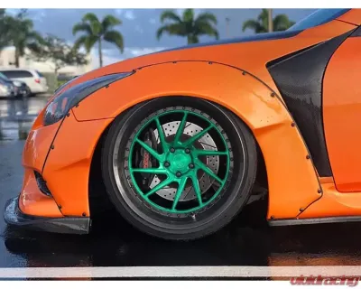 ZSPEC Design Black Titanium M5x25mm Button-Head Body Kit Fastener w/ Rivet Nut - 00843612100191