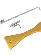 ZSPEC Design Gold Billet Battery Hold Down/Bracket w/ Etching & Stainless Hardware Nissan GTR R35                                     - 00843612151773 - Image 2