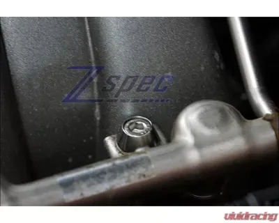 ZSPEC Design Gloss Black Stainless & Billet Stage 2 Dress-Up Bolts Fastener Kit Audi A4 B7 3.0L 2004-2008 - 00843612152305