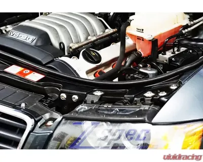 ZSPEC Design Gloss Black Stainless & Billet Stage 2 Dress-Up Bolts Fastener Kit Audi A4 B7 3.0L 2004-2008 - 00843612152305