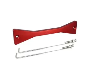 ZSPEC Design Red Billet Battery Hold Down/Bracket w/ Stainless Hardware & Z Logo Nissan 370Z Z34 2009-2020