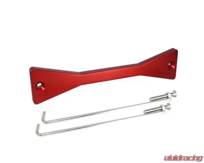 ZSPEC Design Red Billet Battery Hold Down/Bracket Datsun  Z | ZX w/ Stainless Hardware & Z Etch - 00843612169679