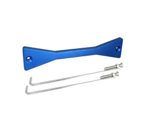 ZSPEC Design Blue Billet Battery Hold Down/Bracket w/ Stainless Hardware & Z Logo Nissan 370Z Z34 2009-2020
