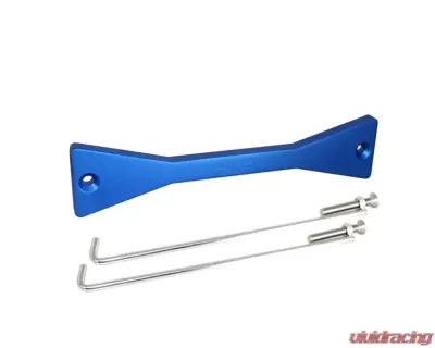 ZSPEC Design Blue No Etch Billet Battery Hold Down/Bracket Datsun  Z | ZX w/ Stainless Hardware - 00843612169747