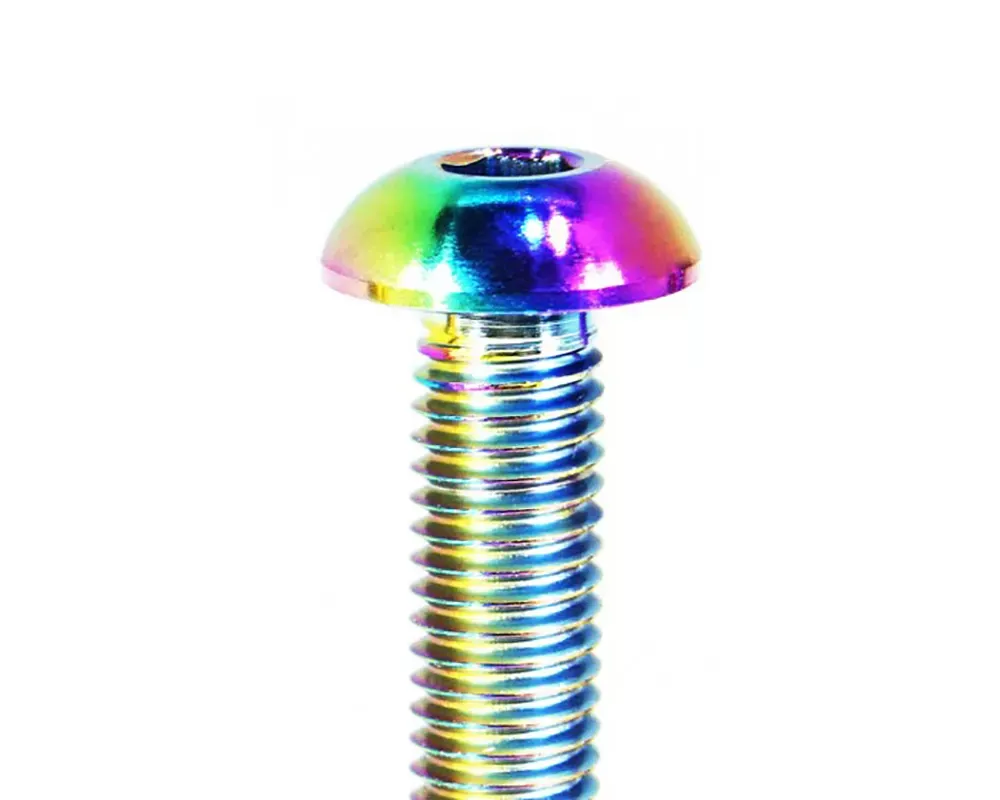 ZSPEC Design Burned Titanium M5x25mm Button-Head Body Kit Fastener w/ Rivet Nut - 00843612151056