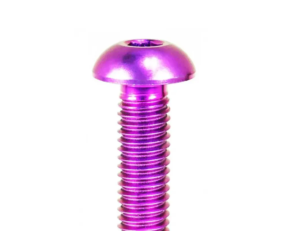 ZSPEC Design Purple M5x20mm Button-Head Body Kit Fasteners w/ Well Nuts - 00843612142863