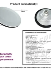 ZSPEC Design 16mm-30mm Holes Black Weatherproof 44mm Rear Wiper Hole Cap                                     - 00843612153197 - Image 5
