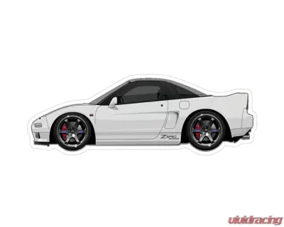 ZSPEC Design Acura Gen-1 NSX White Sports Car Vinyl Decal/Sticker - 00843612153326