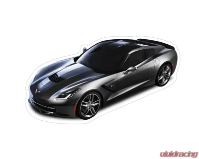 ZSPEC Design Chevrolet Corvette C7 Black Sports Car Vinyl Decal/Sticker - 00843612153357