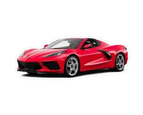 ZSPEC Design Chevrolet Corvette C8 Red Sports Car Vinyl Decal/Sticker