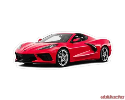 ZSPEC Design Chevrolet Corvette C8 Red Sports Car Vinyl Decal/Sticker - 00843612153388