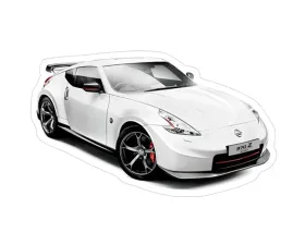 ZSPEC Design Nissan 370Z Z34 V1 White Nismo Sports Car Vinyl Decal/Sticker