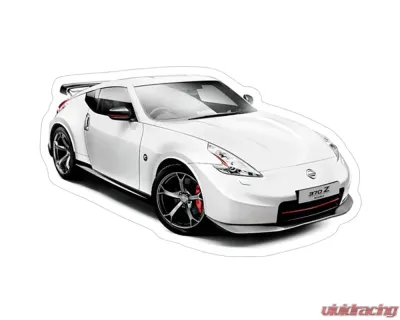 ZSPEC Design Nissan 370Z Z34 V1 White Nismo Sports Car Vinyl Decal/Sticker - 00843612153456