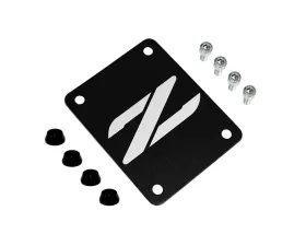 ZSPEC Design Billet Black PTU Holes Cover Plate w/ Gloss Black Washers Nissan 300ZX Z32 1990-1999