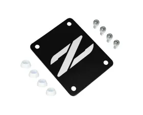 ZSPEC Design Billet Black PTU Holes Cover Plate w/ Bright White Washers Nissan 300ZX Z32 1990-1999